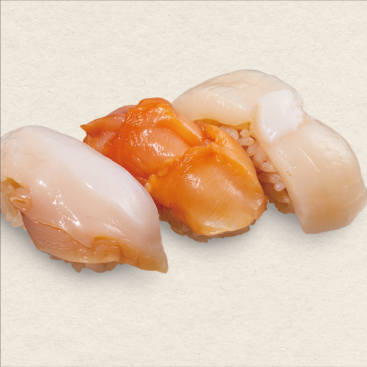 70_Shell three-piece platter