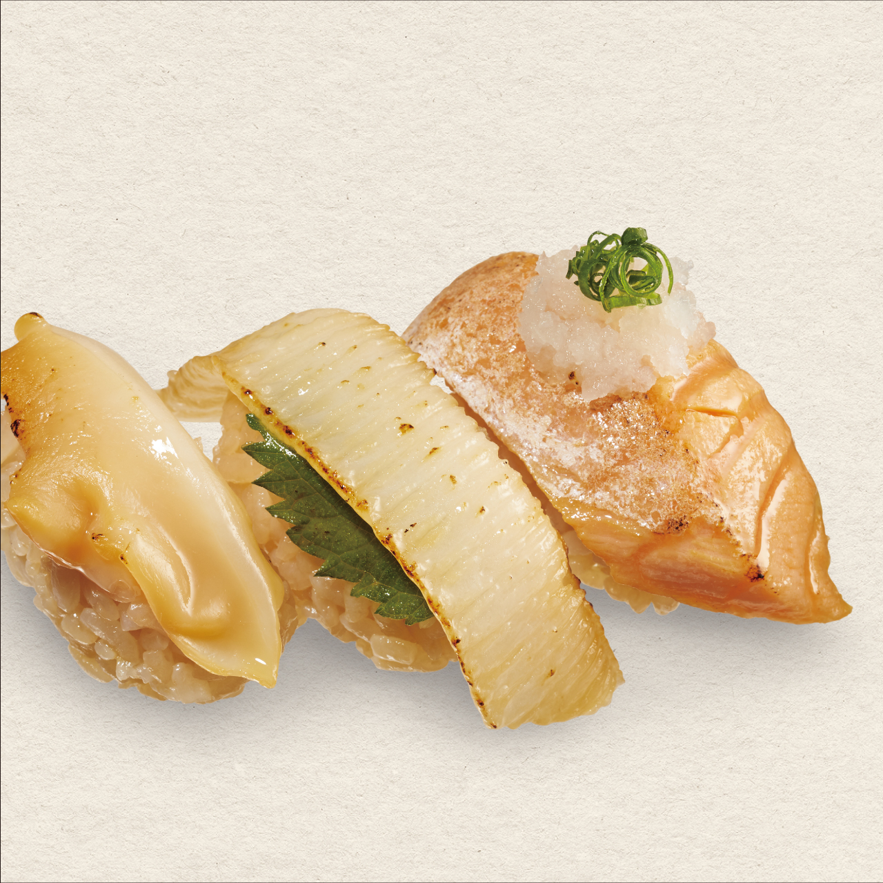 72_Soy sauce-grilled three-piece platter