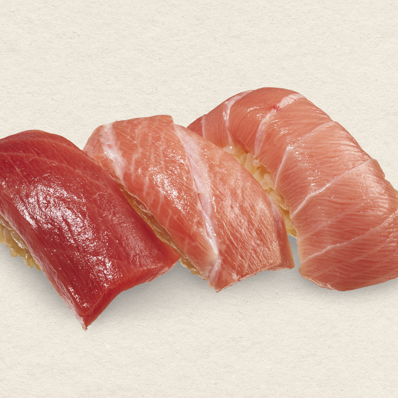 74_Natural tuna three-piece platter